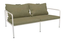 Loungebank Houe Avon 2 Seater Sofa Frame Muted White Cushion Leaf