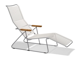 Ligbed Houe Click Sunlounger Muted White