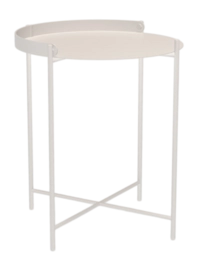 Table de Bout Houe Edge Tray Table Muted White Ø46,5