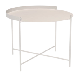 Bijzettafel Houe Edge Tray Table Muted White Ø62