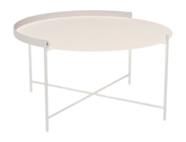 Bijzettafel Houe Edge Tray Table Muted White Ø76