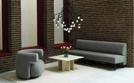 3---2023FrameSofa165Remix0152BurraLoungeChairHallingdal0110VekstLampLargeBlackEdgeTableLarge