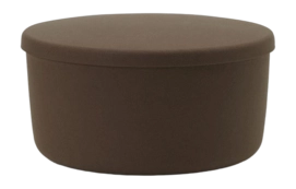Fußhocker Normann Copenhagen Hide Storage Pouf Large Brown