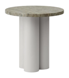 Bijzettafel Normann Copenhagen Dit Table Sand Travertine Silver