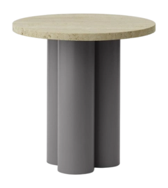 Bijzettafel Normann Copenhagen Dit Table Grey Travertine Light
