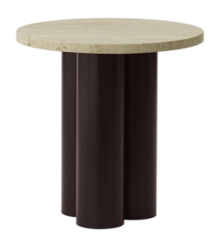 Beistelltisch Normann Copenhagen Dit Table Brown Travertine Light
