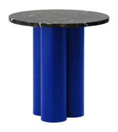 Beistelltisch Normann Copenhagen Dit Table Bright Blue / Portoro Gold