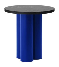 Beistelltisch Normann Copenhagen Dit Table Bright Blue Nero Marquina