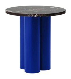 Beistelltisch Normann Copenhagen Dit Table Bright Blue / Rosso Levanto