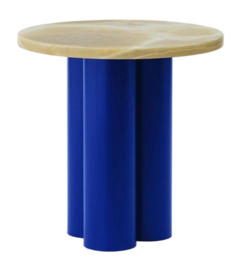 Beistelltisch Normann Copenhagen Dit Table Bright Blue / Honey Onyx