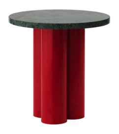 Bijzettafel Normann Copenhagen Dit Table Bright Red Verde Marina