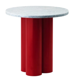 Bijzettafel Normann Copenhagen Dit Table Bright Red Blue Diamond