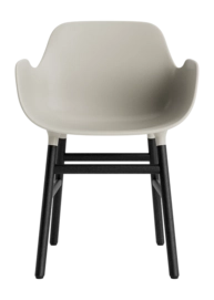Stoel Normann Copenhagen Form Armchair Black Oak Light Grey