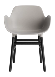 Stoel Normann Copenhagen Form Armchair Black Oak Warm Grey