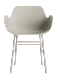 Stoel Normann Copenhagen Form Armchair Steel Light Grey