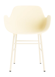 Stoel Normann Copenhagen Form Armchair Steel Cream