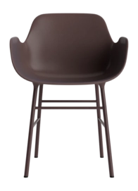 Stoel Normann Copenhagen Form Armchair Steel Brown