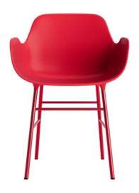Stoel Normann Copenhagen Form Armchair Steel Bright Red