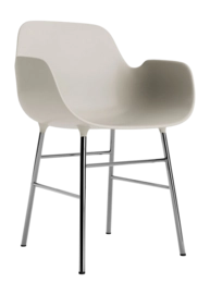 Stoel Normann Copenhagen Form Armchair Chrome Light Grey