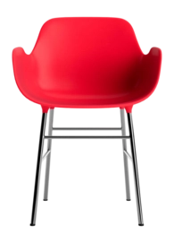 2---normann-copenhagen-spisebordsstol-normann-copenhagen-form-armchair-steel-chrome-bright-red-233459