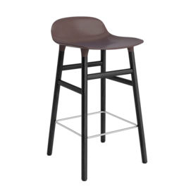 Barstoel Normann Copenhagen Form Barstool 65 cm Black Oak Brown