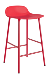 Barstoel Normann Copenhagen Form Barstool 65 cm Steel Bright Red