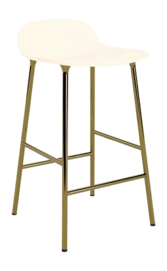 Barstuhl Normann Copenhagen Form Bar Chair 65 cm Chrome / Cream