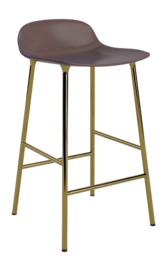 Barstoel Normann Copenhagen Form Barstool 65 cm Brass Brown