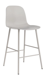 Barstoel Normann Copenhagen Form Bar Chair 65 cm Steel Warm Grey