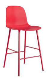Barstoel Normann Copenhagen Form Bar Chair 65 cm Steel Bright Red