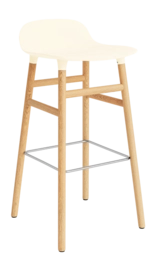 Barstoel Normann Copenhagen Form Barstool 75 cm Oak Cream