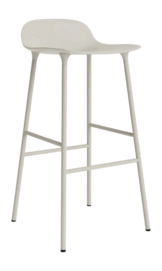 Barstoel Normann Copenhagen Form Barstool 75 cm Steel Light Grey