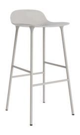 Barstoel Normann Copenhagen Form Barstool 75 cm Steel Warm Grey