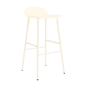 Barstoel Normann Copenhagen Form Barstool 75 cm Steel Cream