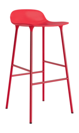 Barstoel Normann Copenhagen Form Barstool 75 cm Steel Bright Red