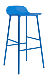 Barstoel Normann Copenhagen Form Barstool 75 cm Steel Bright Blue