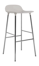 Barstoel Normann Copenhagen Form Barstool 75 cm Chrome Warm Grey