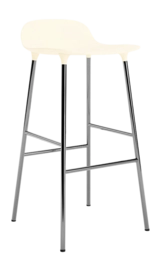 Barstoel Normann Copenhagen Form Barstool 75 cm Chrome Cream