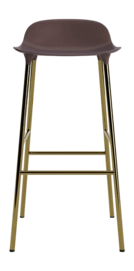 Barstoel Normann Copenhagen Form Barstool 75 cm Brass Brown