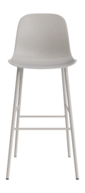 Barstoel Normann Copenhagen Form Bar Chair 75 cm Steel Warm Grey