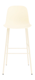 Barstoel Normann Copenhagen Form Bar Chair 75 cm Steel Cream