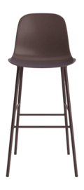 Barstoel Normann Copenhagen Form Bar Chair 75 cm Steel Brown