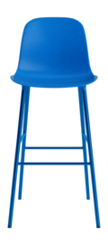 Barstuhl Normann Copenhagen Form Bar Stool 75 cm Bright Blue Steel