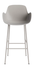 Barstoel Normann Copenhagen Form Bar Armchair 75 cm Steel Warm Grey