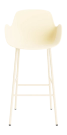 Barstoel Normann Copenhagen Form Bar Armchair 75 cm Steel Cream
