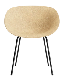 Stoel Normann Copenhagen Mat Armchair Black Steel Hemp
