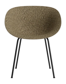 Stoel Normann Copenhagen Mat Armchair Black Steel Seaweed