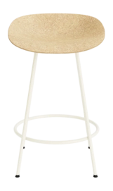 Barstuhl Normann Copenhagen Mat Bar Stool 65 cm Hemp / Cream Steel