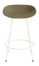 Barstoel Normann Copenhagen Mat Barstool 65 cm Cream Steel Seaweed