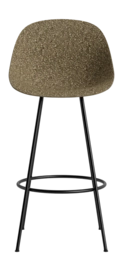 Barstoel Normann Copenhagen Mat Bar Chair 75 cm Black Steel Seaweed